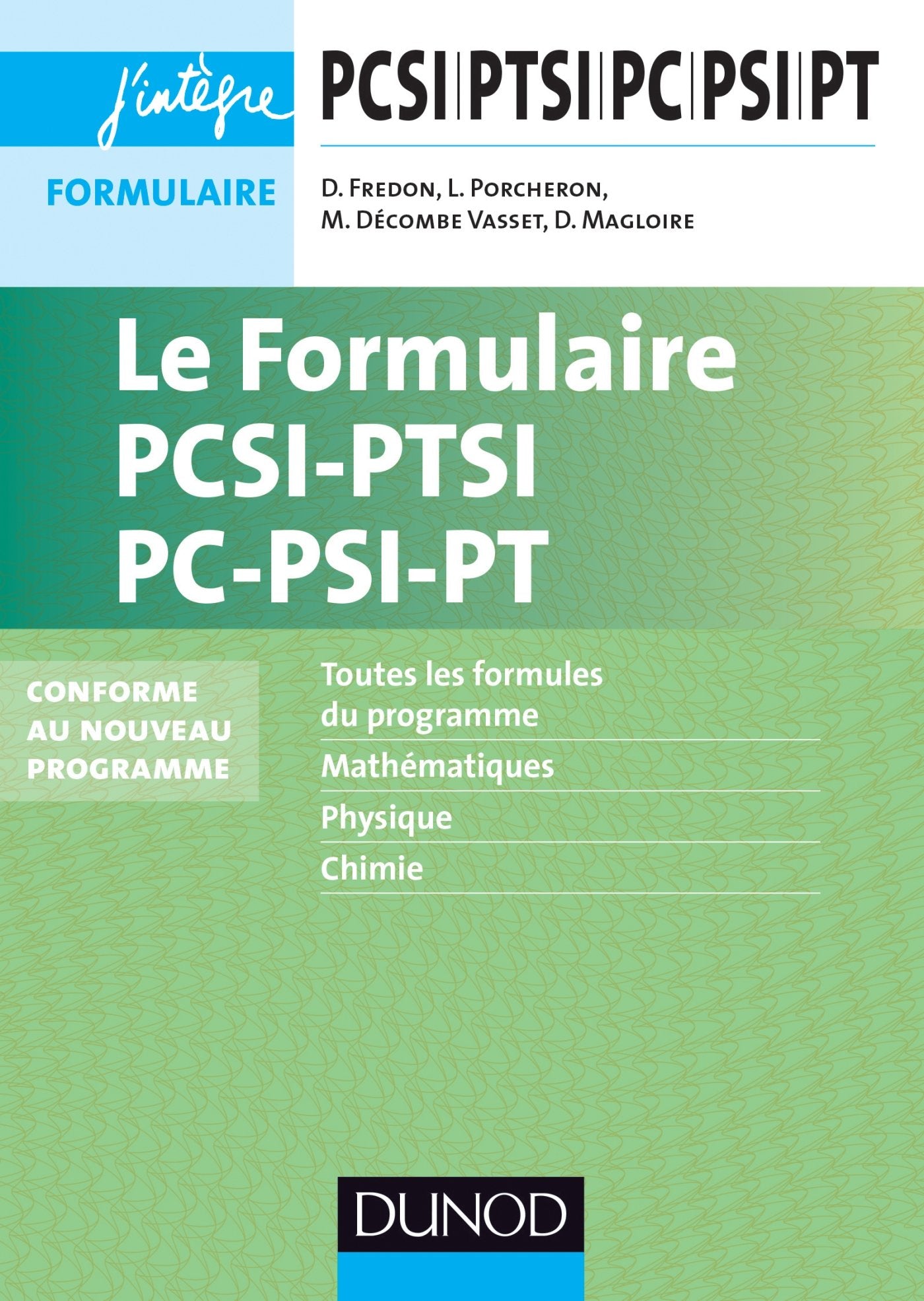 Le formulaire PCSI-PTSI-PC-PSI-PT book