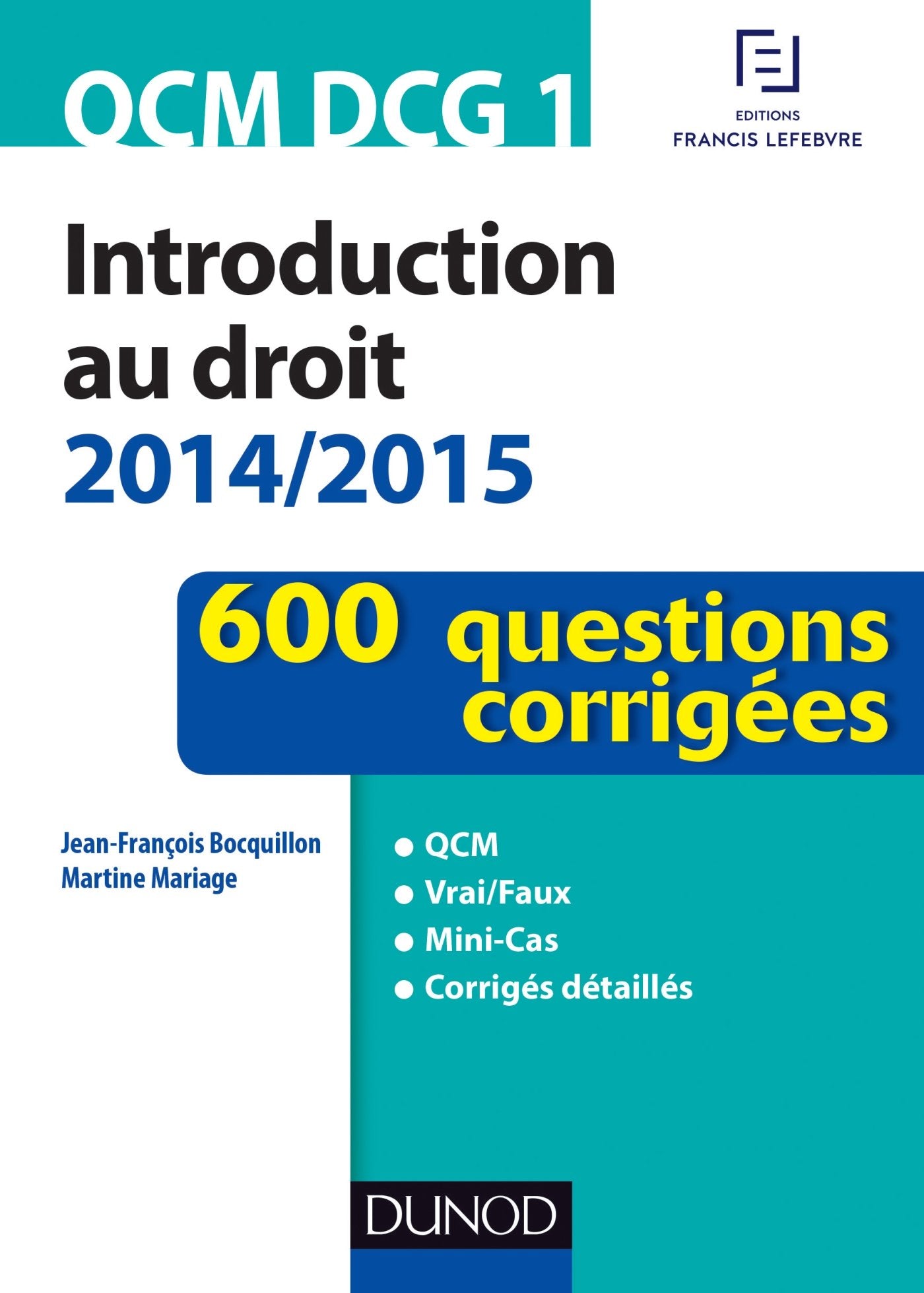 Introduction au droit: 600 questions corrigées book