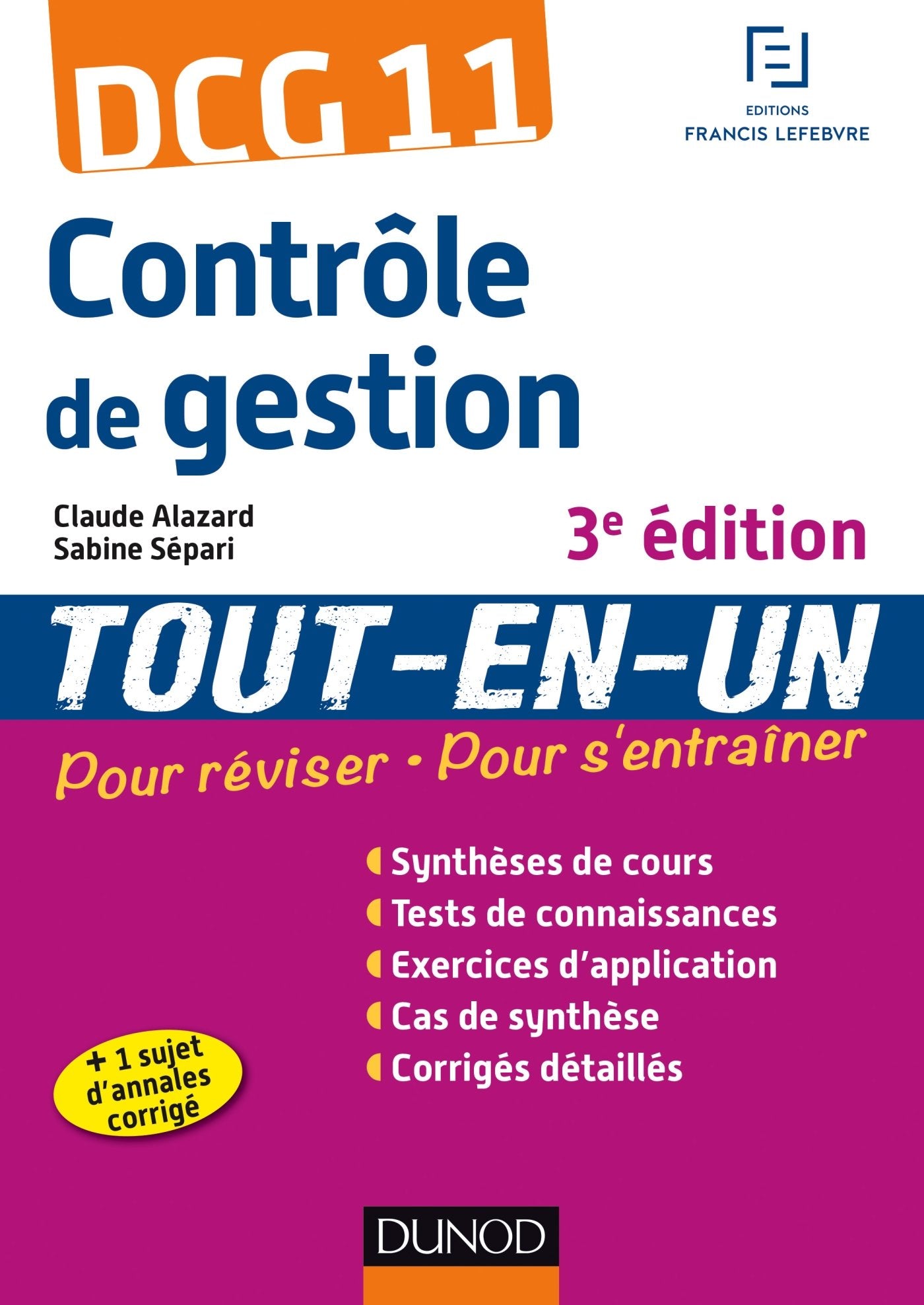 Contrôle de gestion DCG 11 tout-en-un book