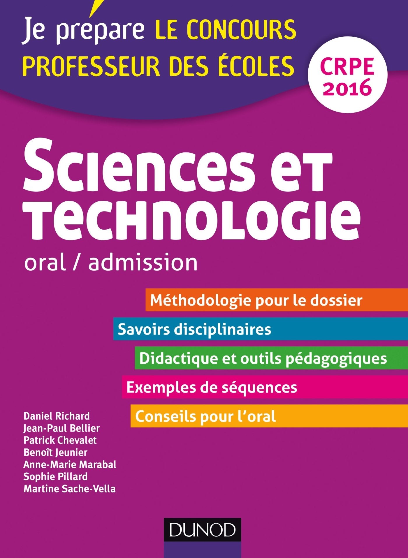 Sciences et technologie oral / admission: Professeur des écoles, concours CRPE book