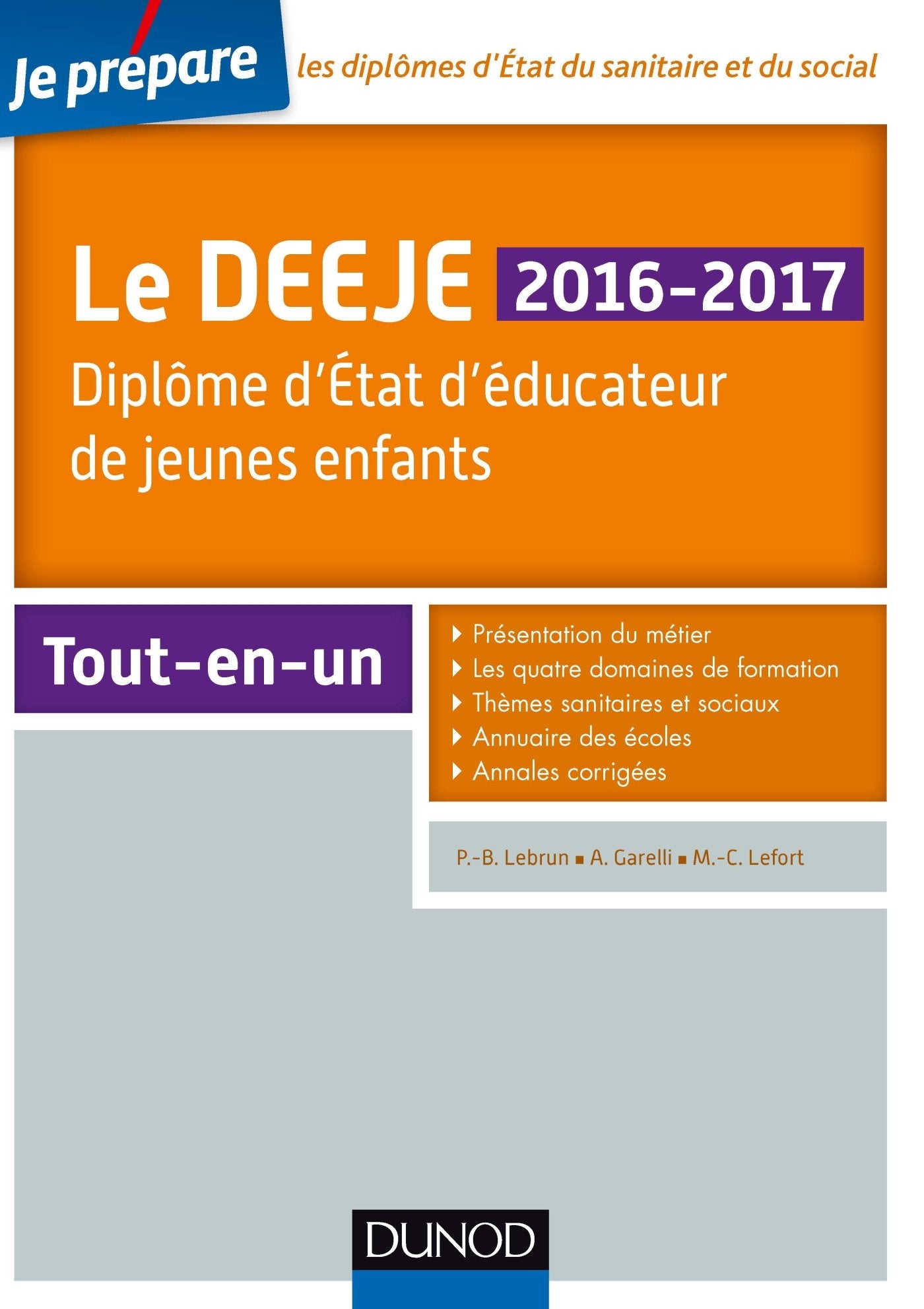 Le DEEJE: Diplôme d'Etat d'éducateur de jeunes enfants Books