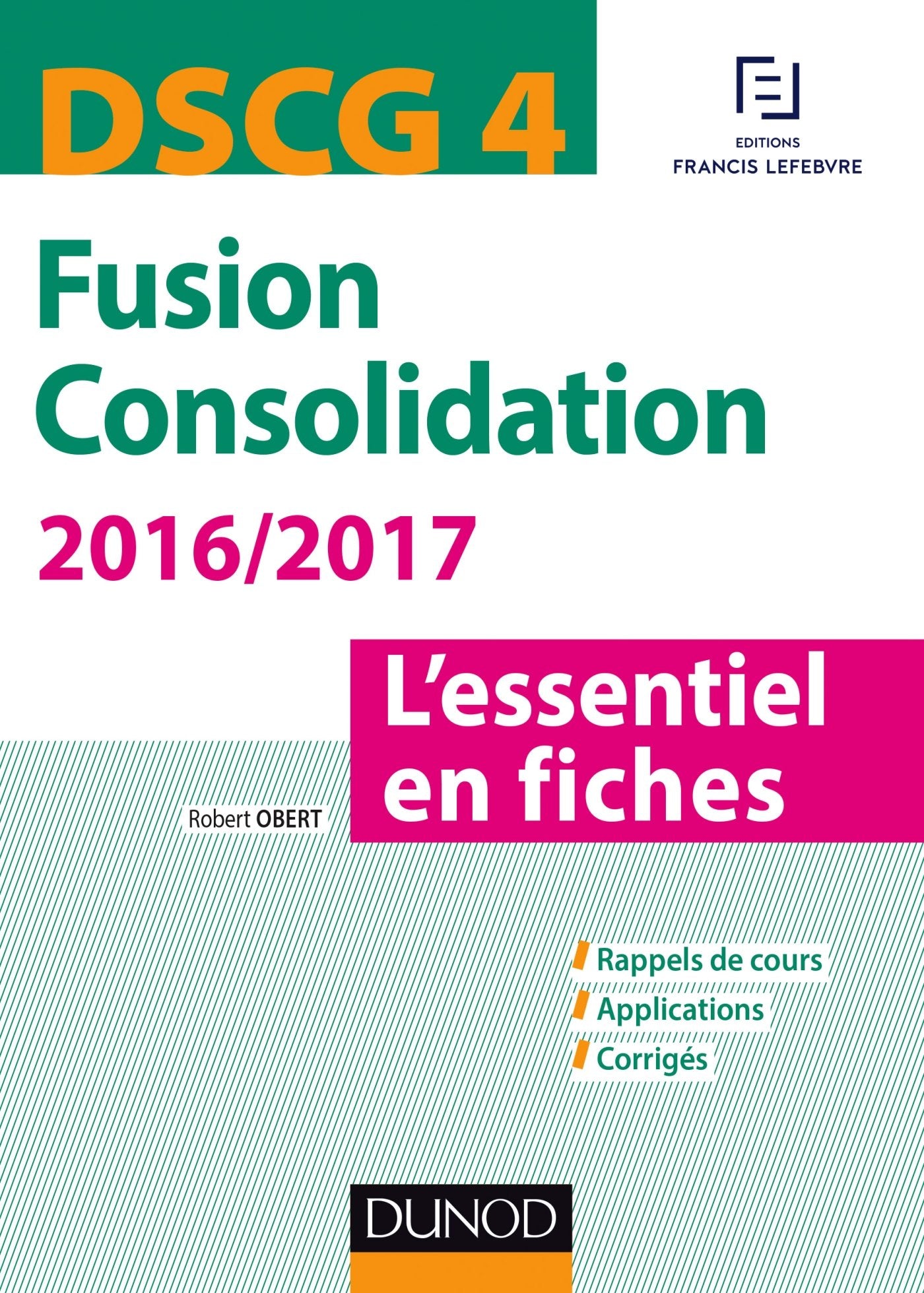 DSCG 4 Fusion Consolidation: L'essentiel en fiches book