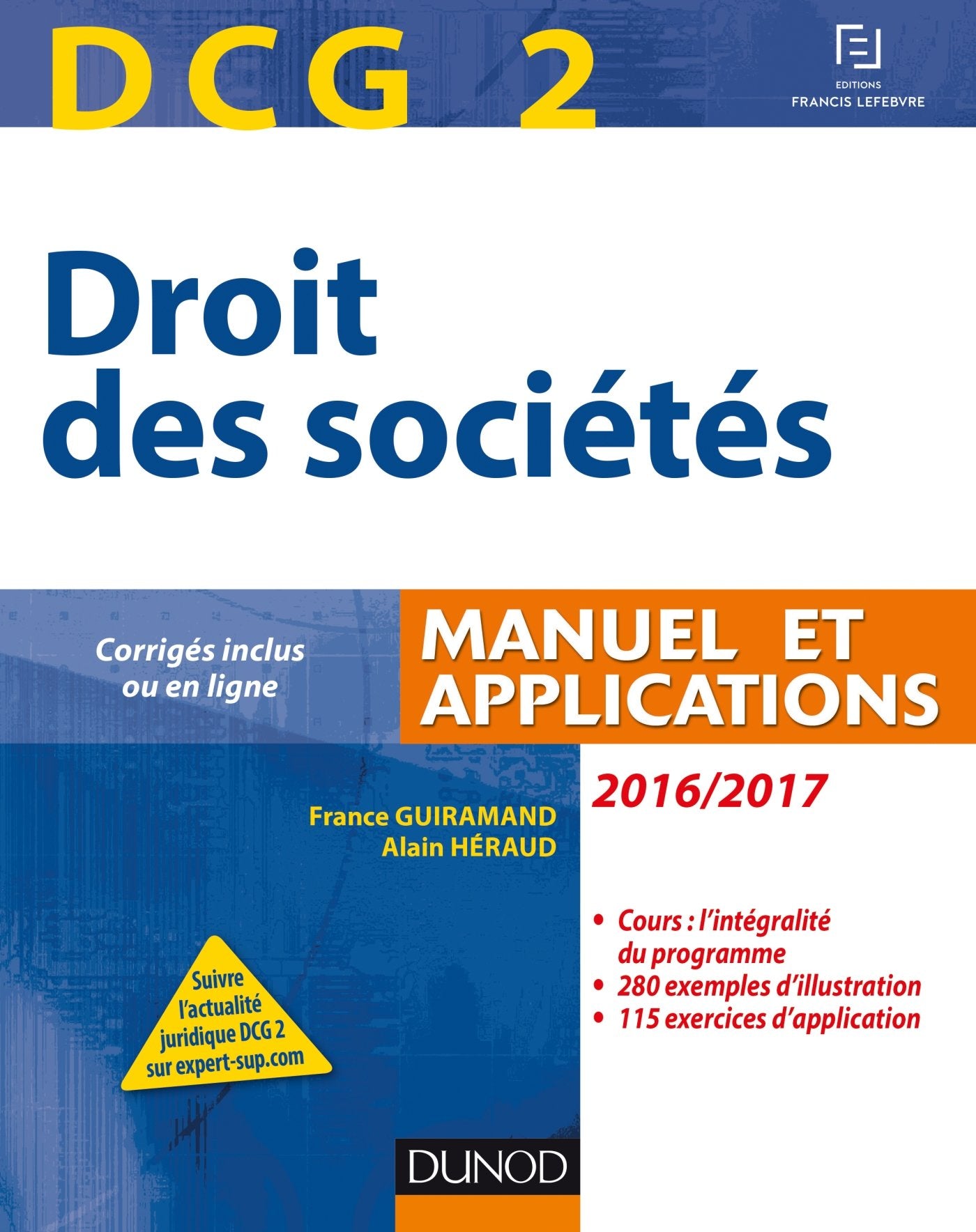 DCG 2 Droit des sociétés: Manuel et applications book