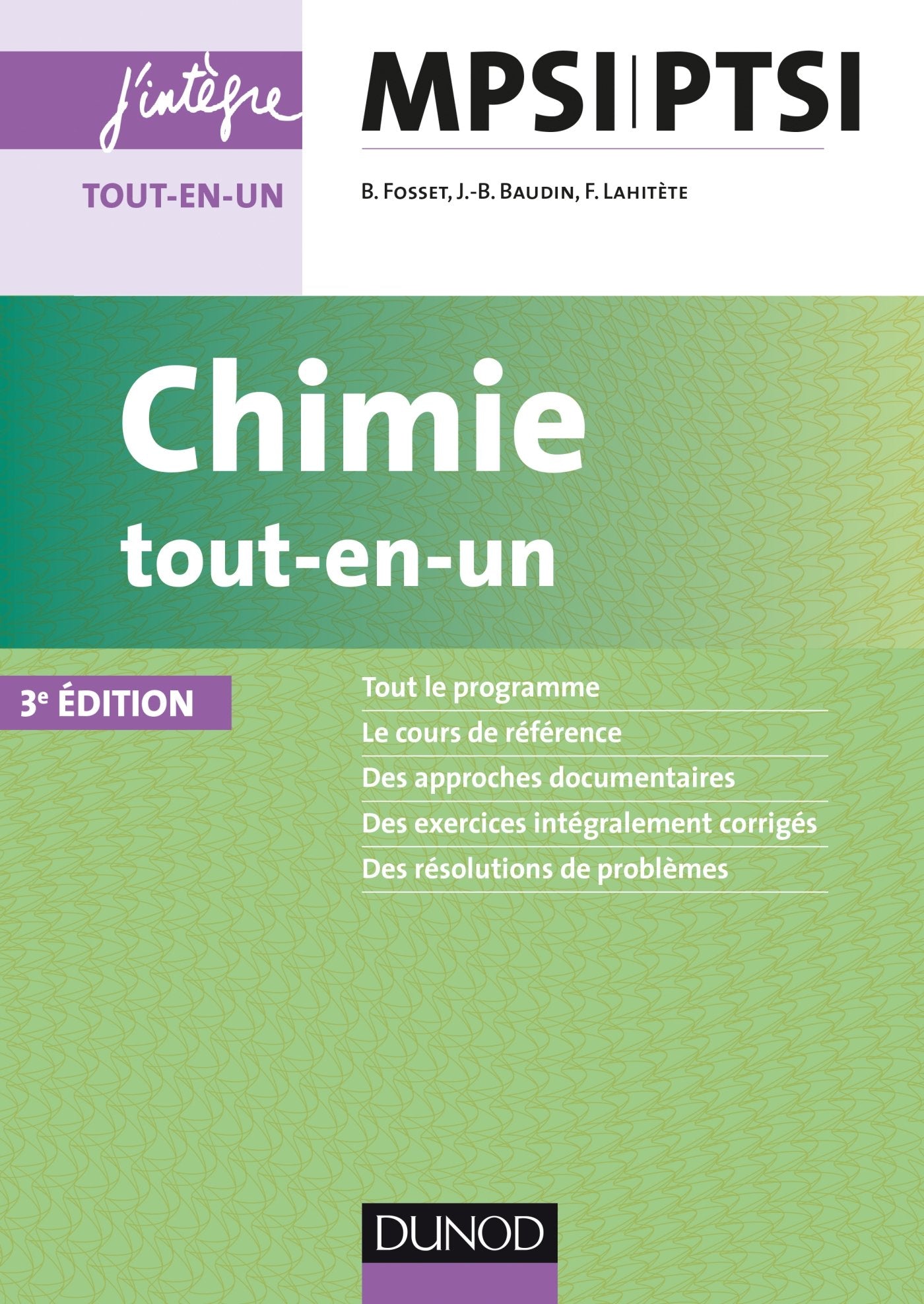 Chimie tout-en-un MPSI-PTSI - 3e éd. book