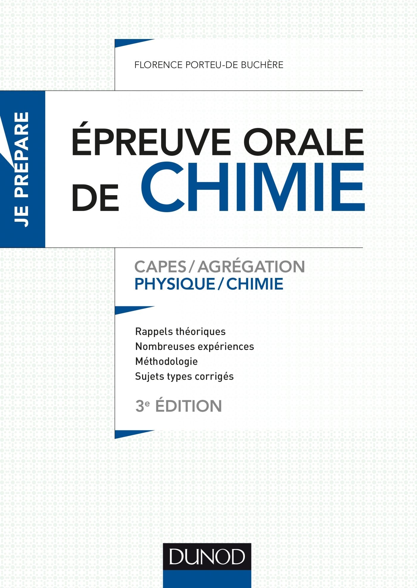 L'épreuve orale de chimie - 3e éd. - Capes/Agrégation: Capes/Agrégation Books
