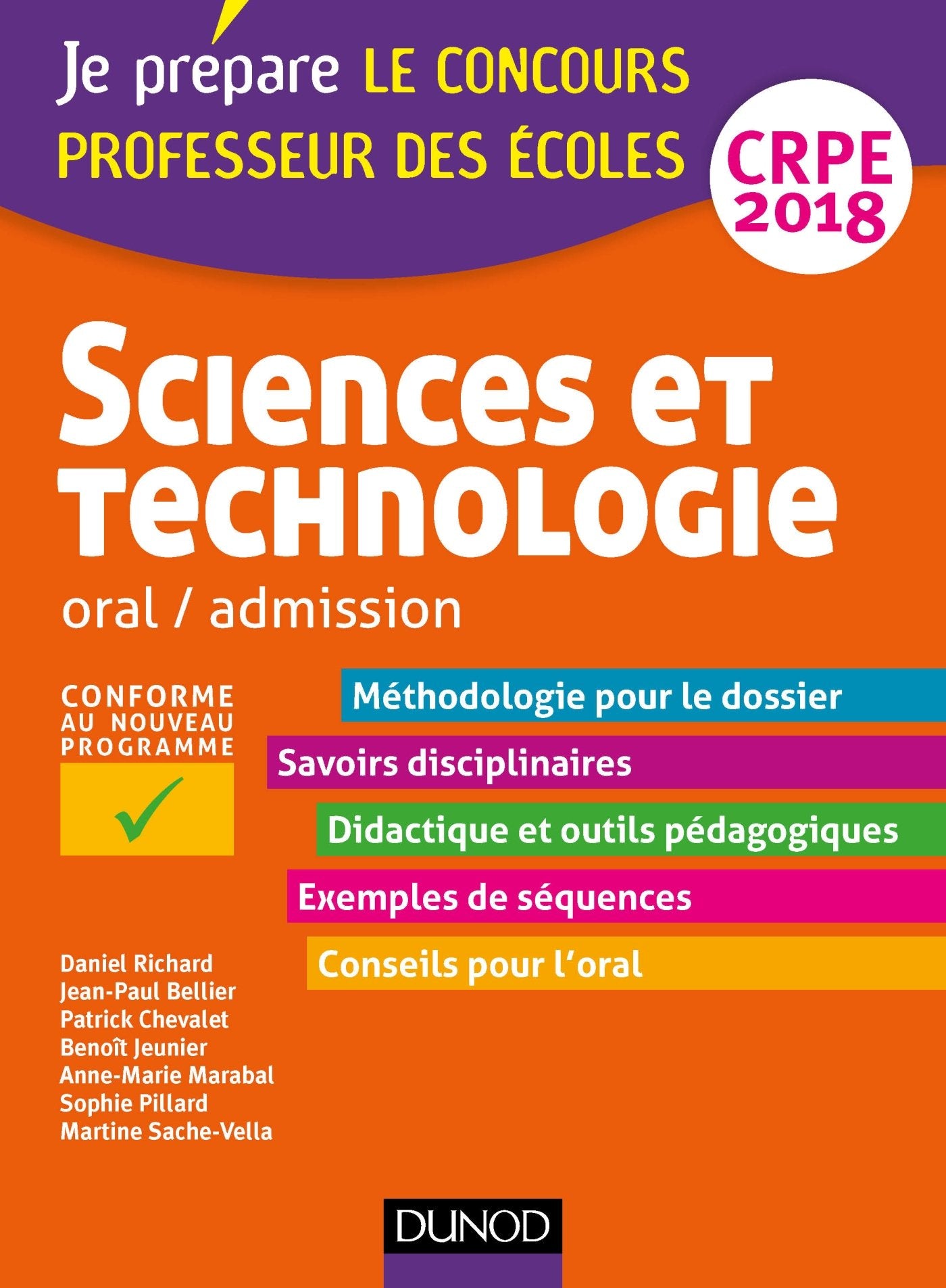 Sciences et technologie - Professeur des écoles - Oral, admission - CRPE 2018 (2018): Professeur des écoles CRPE Books