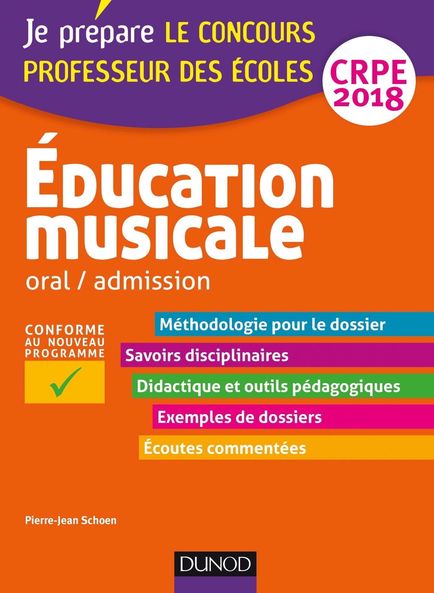 Education musicale - Oral / admission - CRPE 2018 (2018) book