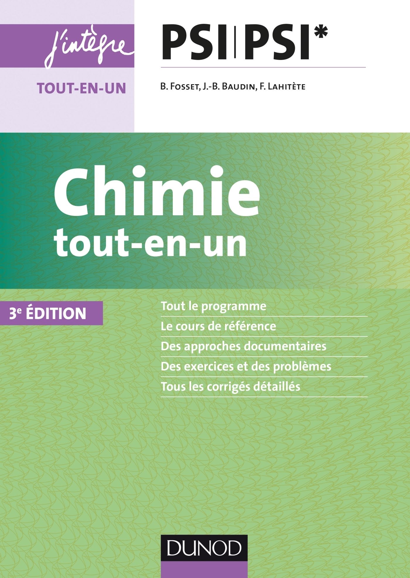 Chimie tout-en-un PSI-PSI* - 3ed book