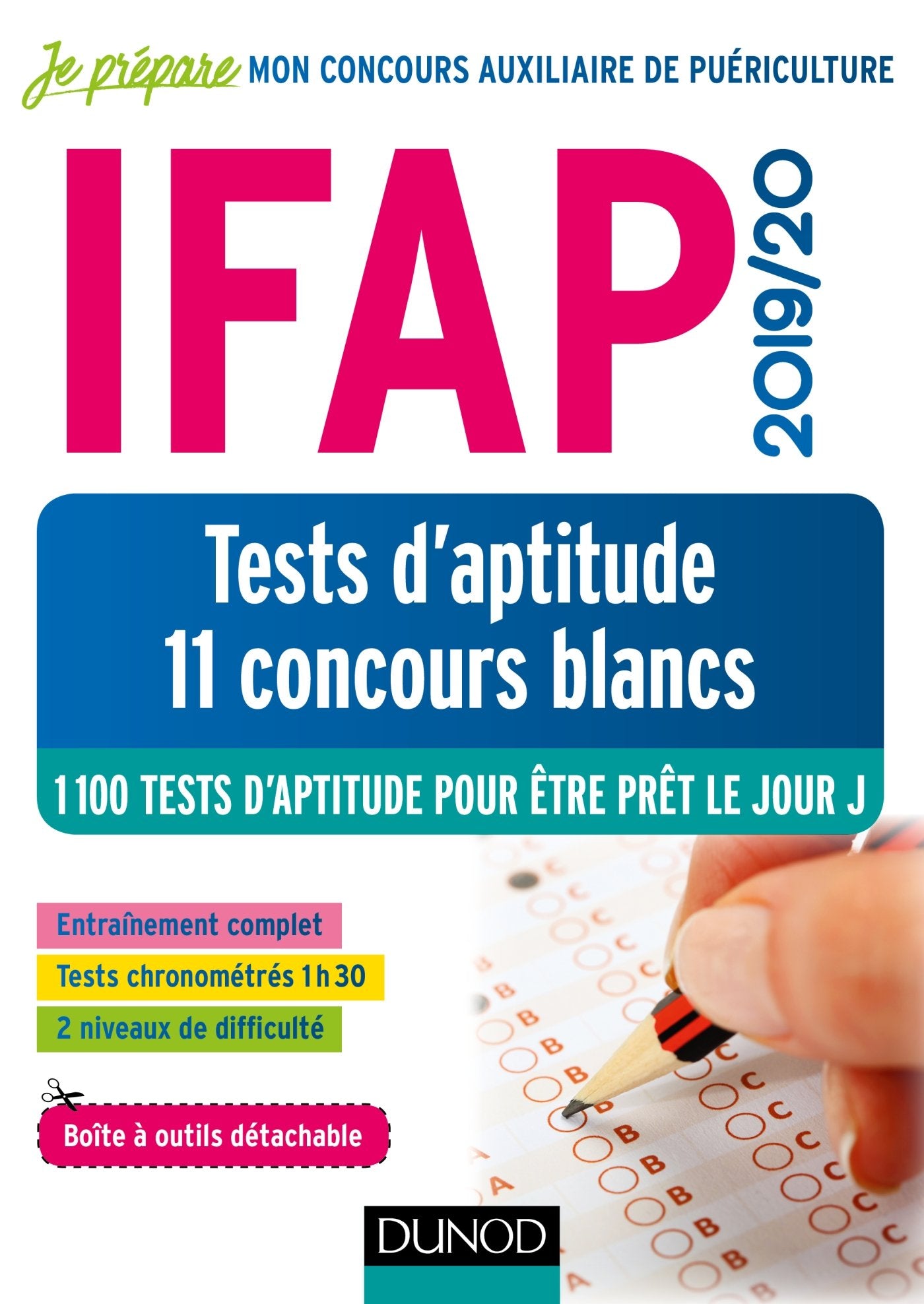 Ifap 2019-20 Tests D'aptitude - 11 Concours Blancs: Concours Auxiliaire De Puériculture - 1100 Tests D'aptitude Pour Être Prêt Le Jour Medicine