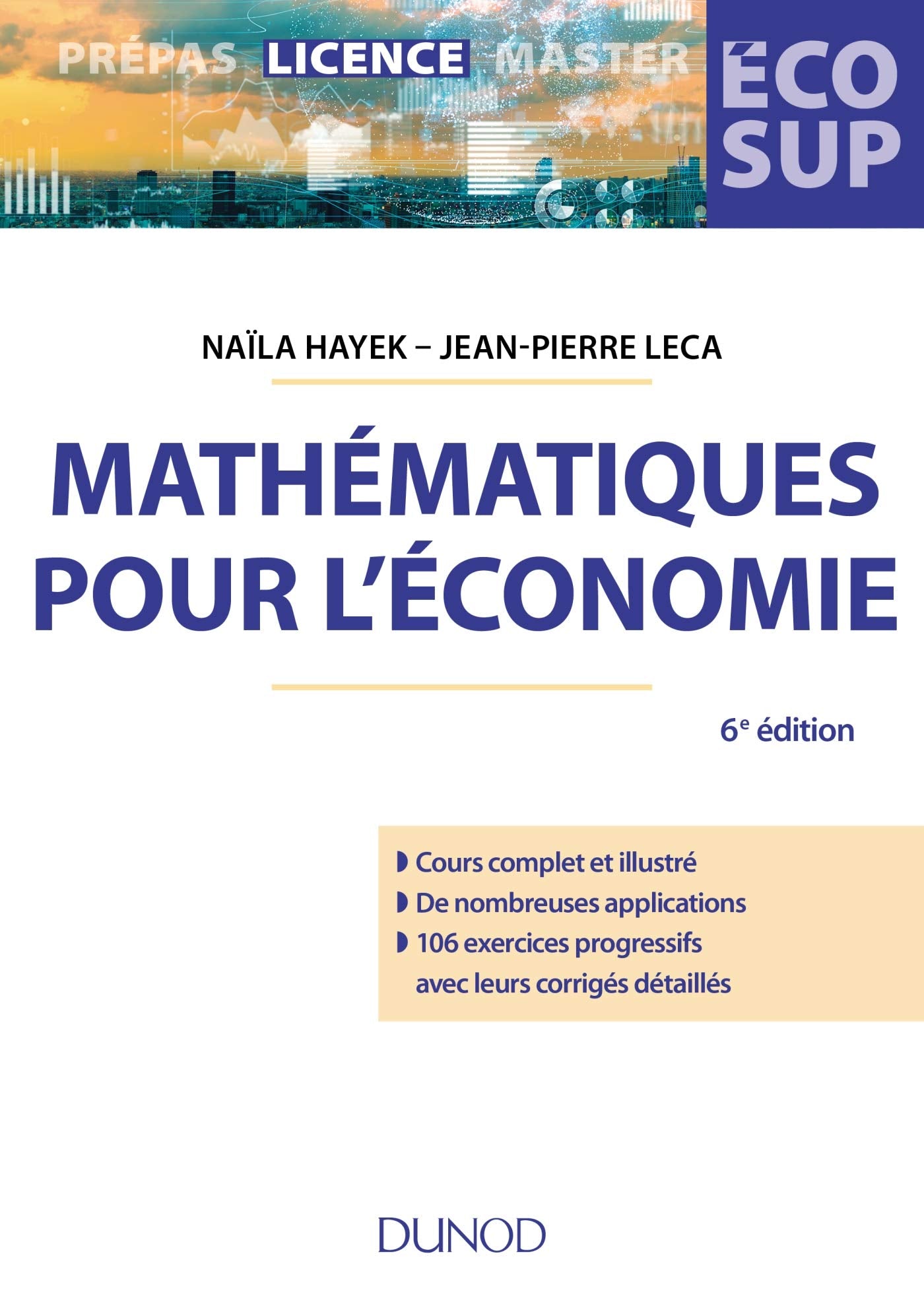 Mathématiques pour l'économie - 6e éd. Analyse-Algèbre: Analyse-Algèbre Mathematics