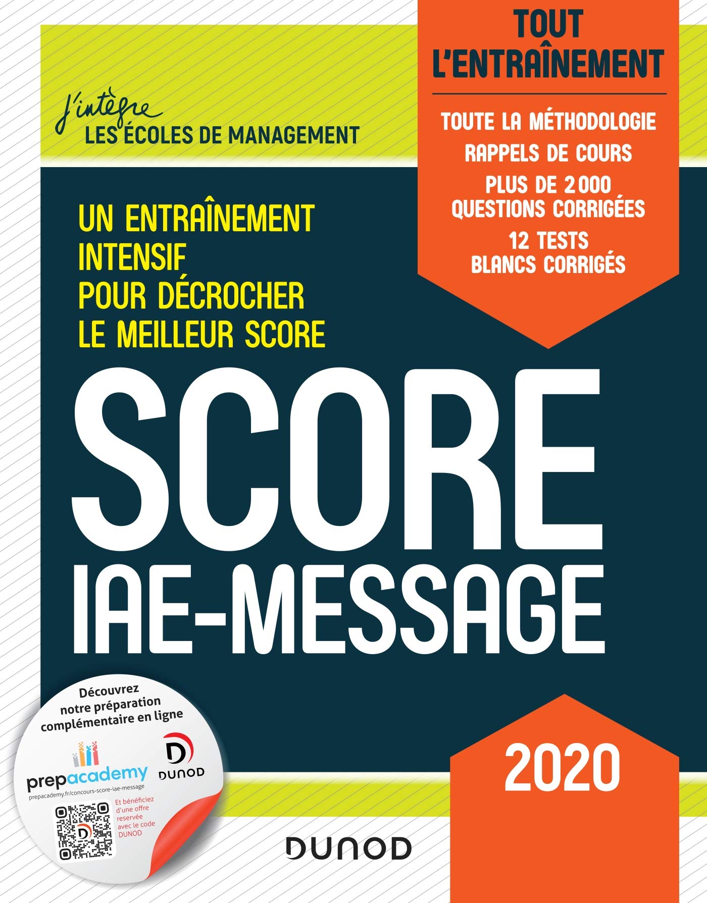 Score IAE-Message - 2020: Tout l'entraînement Business, Finance & Career