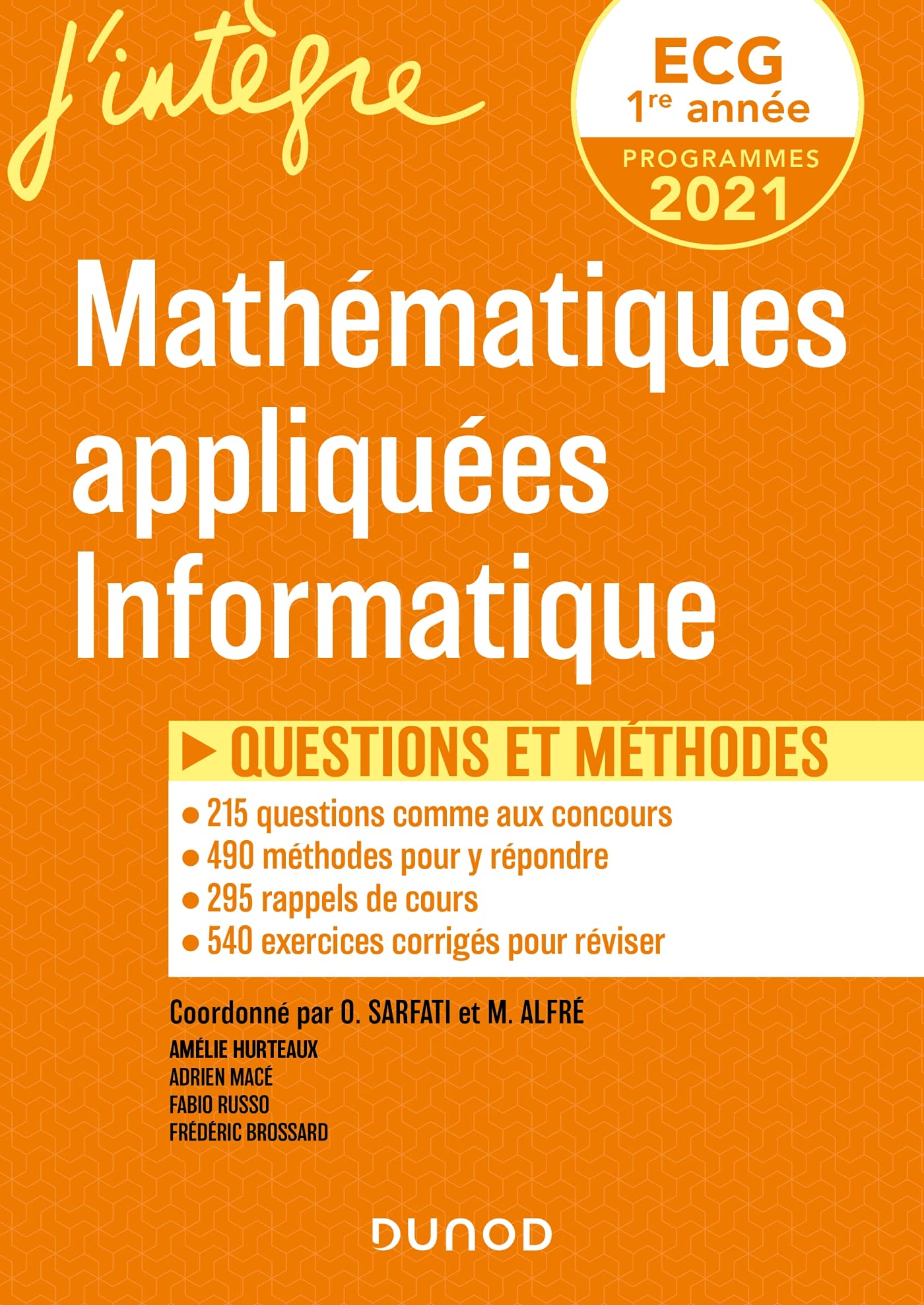 ECG 1 - Mathématiques appliquées - Questions et méthodes book