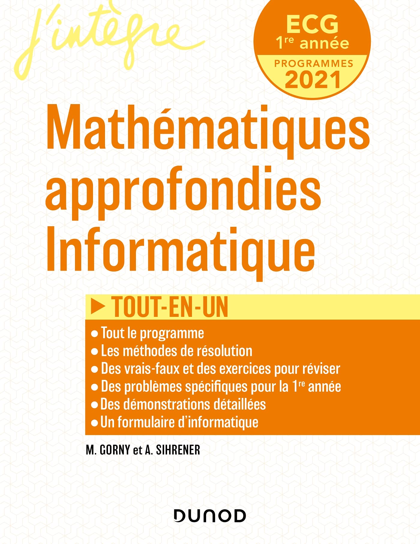 ECG 1 - Mathématiques approfondies, Informatique - Tout-en-un book
