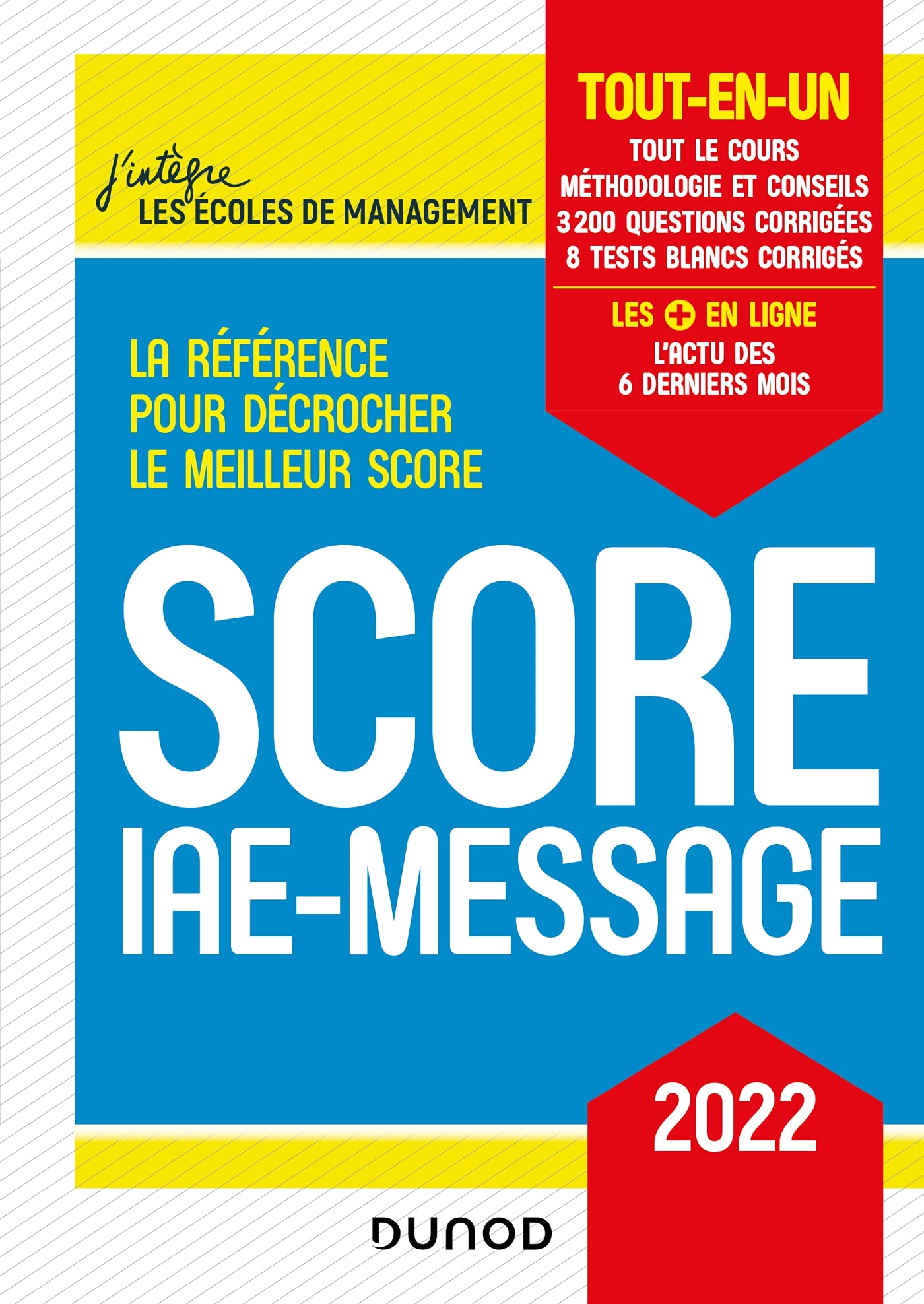 Score IAE-Message - 2022 - Tout-en-un: Tout-en-un (2022) Business, Finance & Career