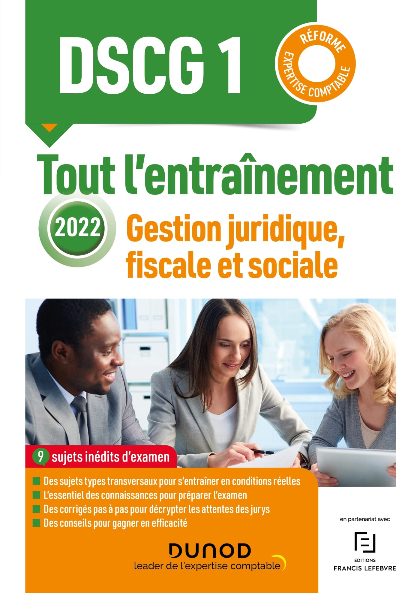 DSCG 1 - Gestion juridique, fiscale et sociale 2022: Tout l'entraînement - Réforme Expertise comptable (2022) book