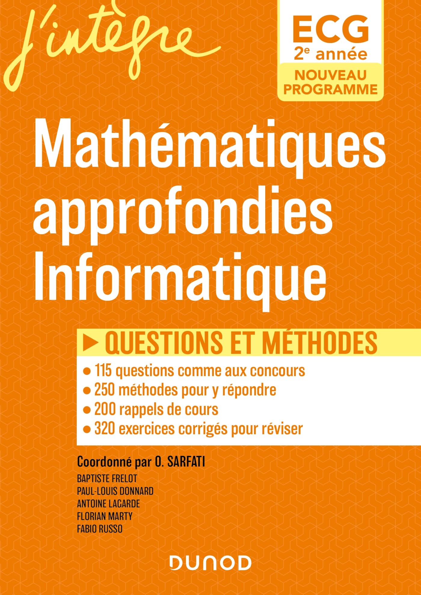 ECG 2 - Mathématiques approfondies, Informatique: Questions et méthodes book