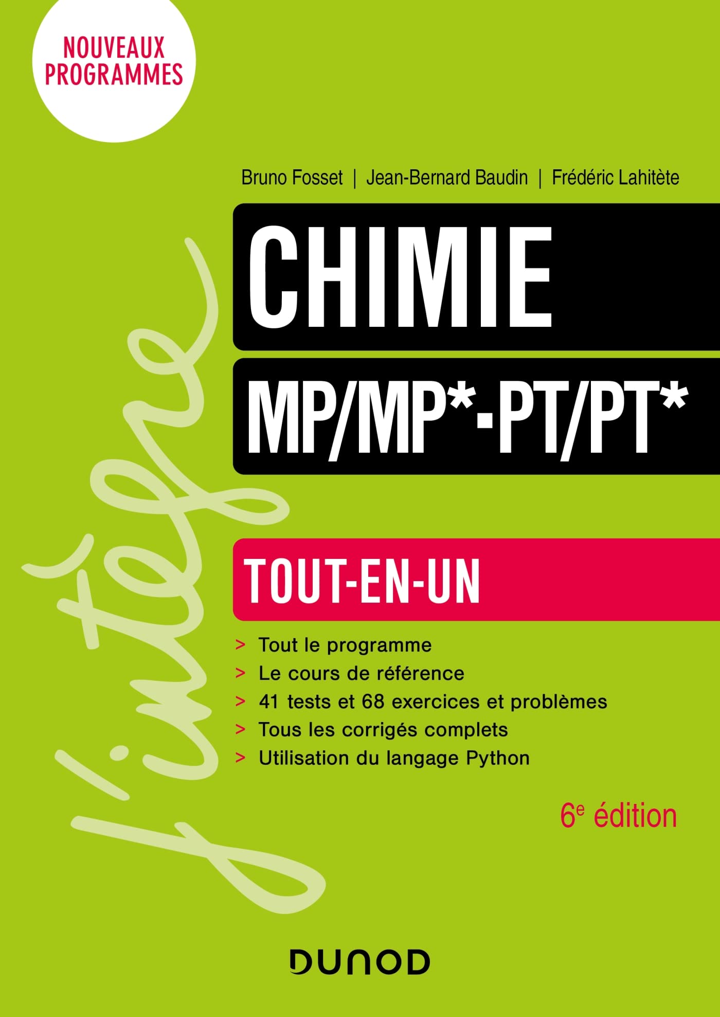 Chimie Tout-en-un MP/MP*-PT/PT* - 6e éd. book