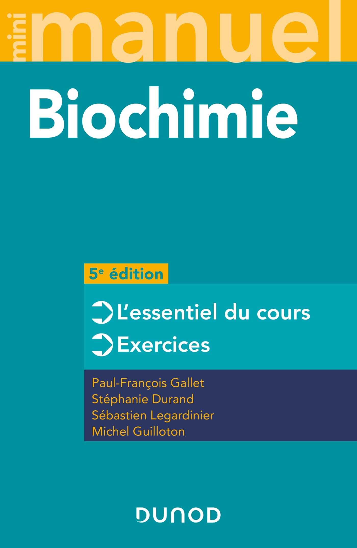 Mini Manuel - Biochimie - 5e éd.: Cours + exos + QCM/QROC Natural Sciences