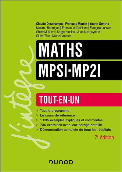Product Image: Maths MPSI, MP2I : tout-en-un