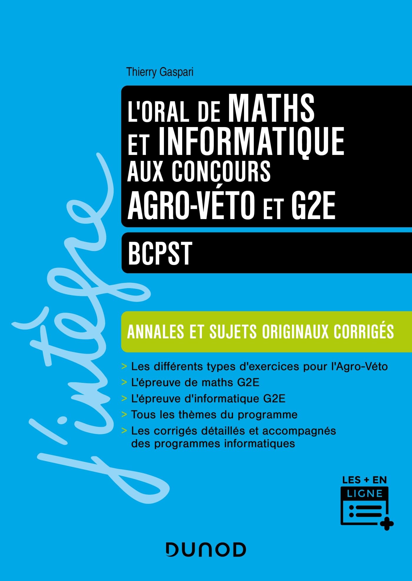 L'oral de Maths Informatique aux concours Agro-Véto et G2E: BCPST Business, Finance & Career