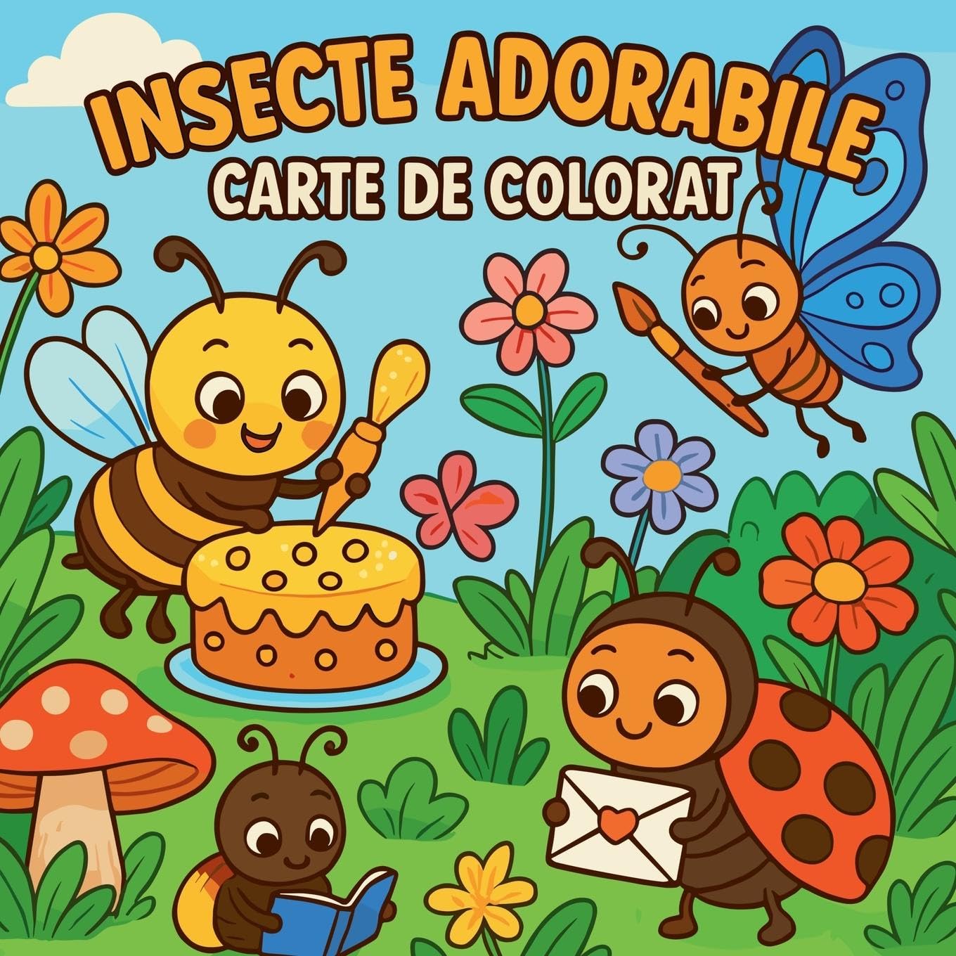 Insecte adorabile - Carte de colorat pentru copii Tiptoi & Games
