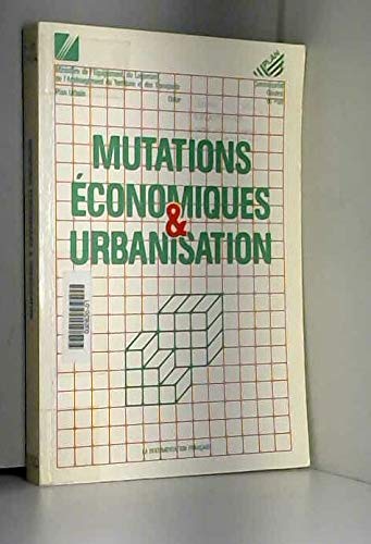 Mutations economiques et urbanisation : groupe de travail, octobre 1986 book