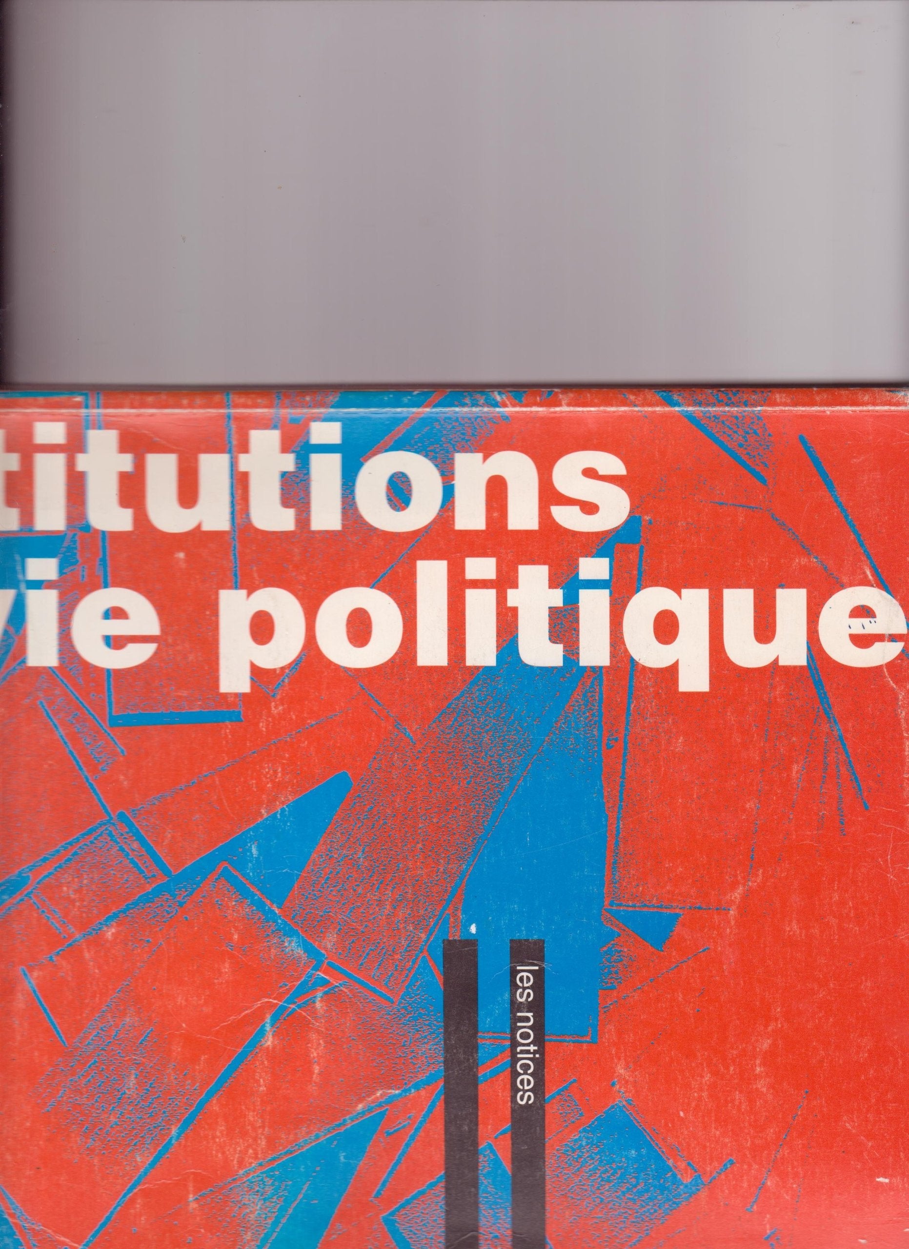 Institutions et vie politique en France 1991 book