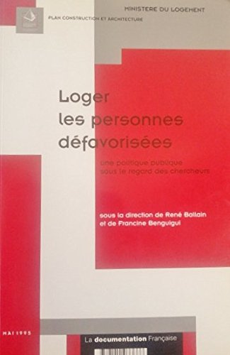 Loger les personnes défavorisées book
