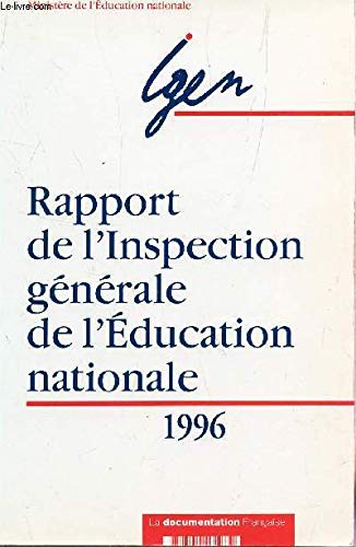 Rapport de l'Inspection générale de l'Education nationale : juin 1995 book