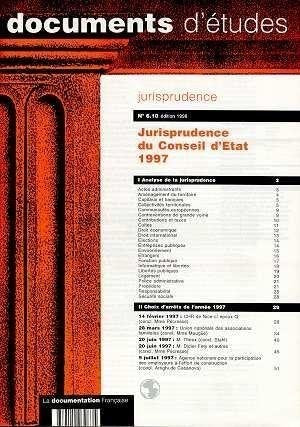 De 6.10 Jurisprudence Conseil D'Etat 1997 Books