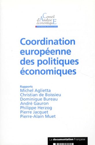 Coordination européenne des politiques économiques book