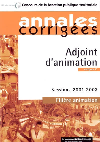 Product Image: Adjoint d'animation : catégorie C : sessions 2001-2003