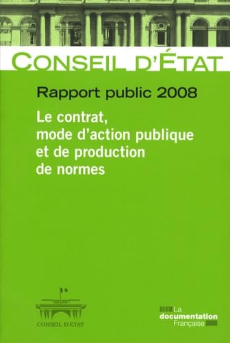 Rapport public 2008 - Acvite juridictionnelle/le contrat book
