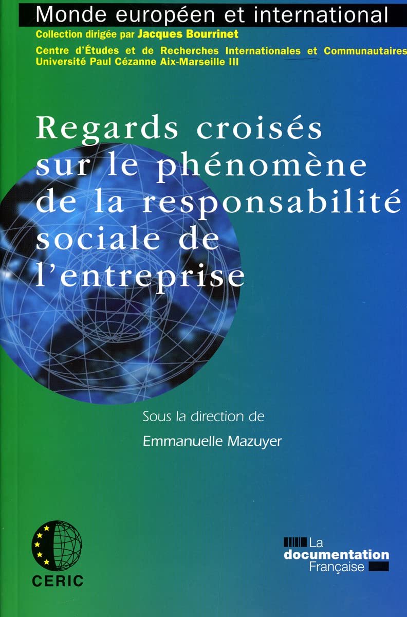 Regards croisés sur le phénomène de la responsabilité sociale de l'entreprise book