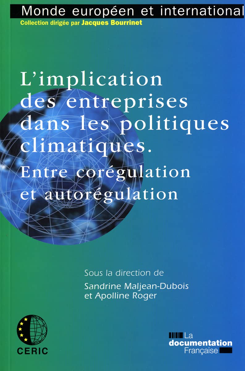 L'implication des entreprises dans les politiques climatiques: Entre corégulation et autorégulation book