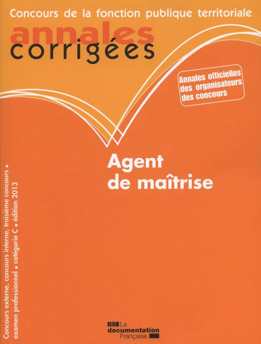 Agent de maîtrise 2013 annales corrigées n°035 Business, Finance & Career