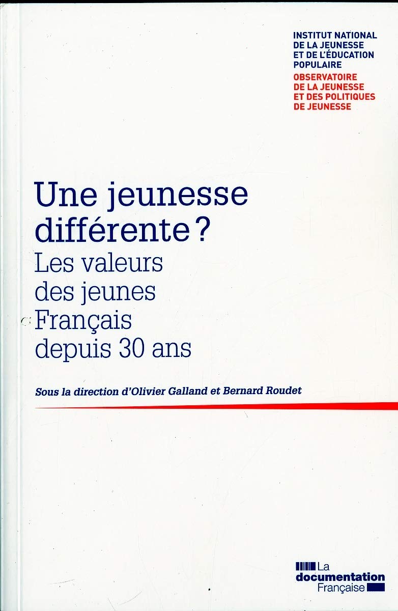Une jeunesse différente ? Les valeurs des jeunes français depuis 30 ans Social Sciences