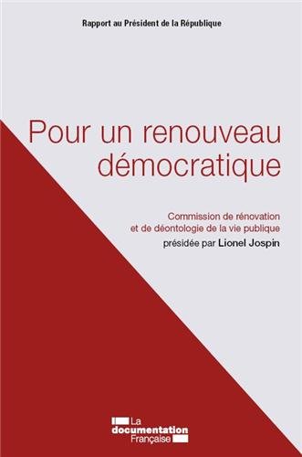 Pour un renouveau démocratique Books