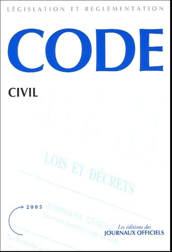 Code civil: Edition à jour au 15 février 2005 book