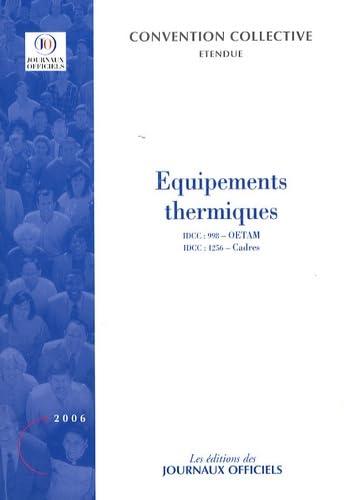 Equipements thermiques book