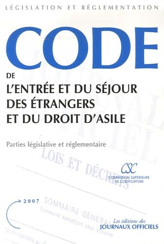 Code de l'entrée et du séjour des étrangers et du droit d'asile book