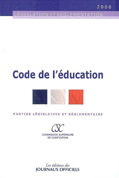 Product Image: Code de l'éducation : parties législative et réglementaire