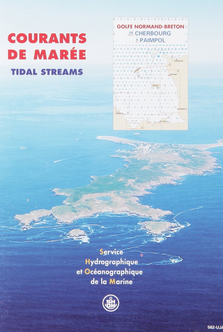 Carte marine : Courants des marées, golfe normand Leisure, Home & Garden