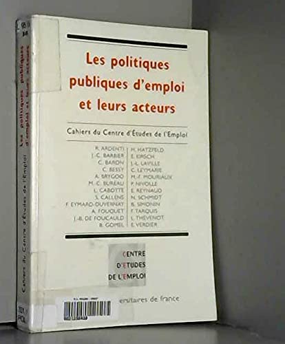 Politique publique d'emploi et acteurs, 1re édition book