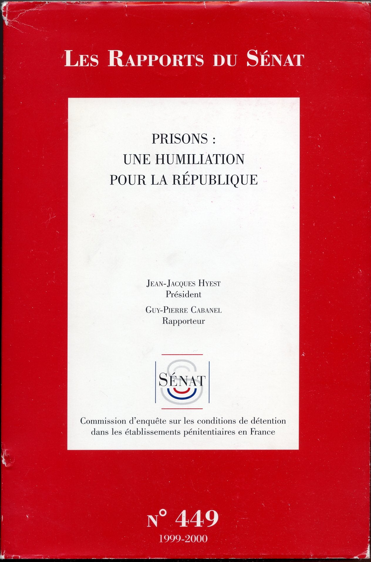 Prisons : une humiliation pour la République Books