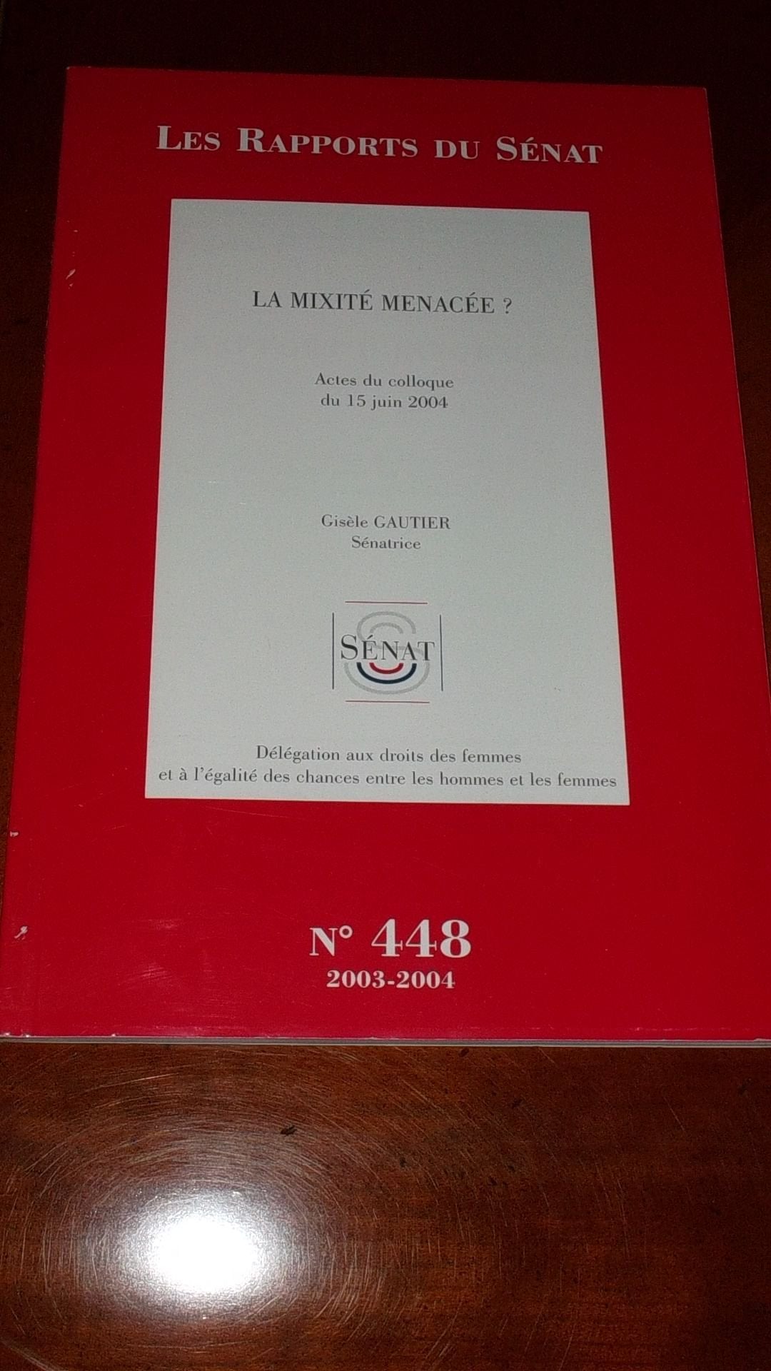 La mixité menacée ? : Actes du colloque du 15 juin 2004 (Impressions) book