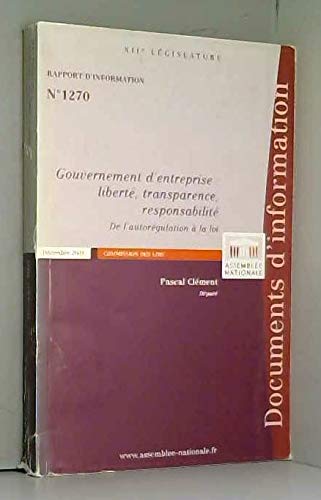 Rapport d'information sur la réforme du droit des sociétés (Impressions) book