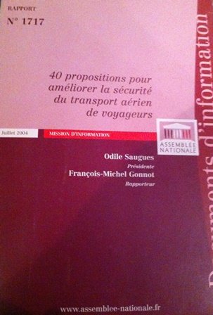 Rapport fait au nom de la Mission d'information sur la sécurité du transport aérien de voyageurs (Impressions) book