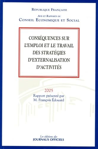 Conséquences sur l'emploi et le travail des stratégies d'externalisation d'activités book