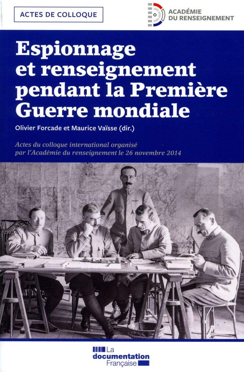 Espionnage et renseignement pendant la première guerre mondiale book